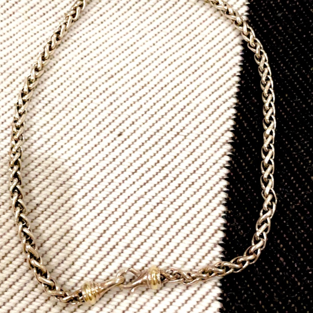 Authentic David Yurman two-tone chain necklace